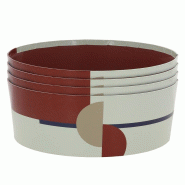 Boite carton ronde empilable Terracotta Ø33 -_1