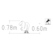 Jeu sur ressort Phyton 1 place - réf 8044682 - Hags - Vert - Fondation à enterrer_1