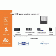 Portillon à soubassement - 1500 / 1000_1