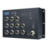 Switch ethernet EN50155 - 10 ports gigabit M12 - Administrable - Étanche IP40 - Advantech - Réf: EKI-9510G-2GMH-AE_1