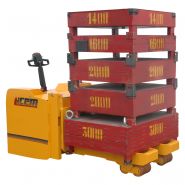 TP 100 - Transpalette électrique ICEM SRL - capacité de charge 10 000 kg - levage 130 mm_1