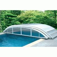 Abri piscine bas Cancun / téléscopique / motorisé / en polycarbonate et aluminium_1