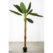 Bananier artificiel dans pot H 200 cm_1