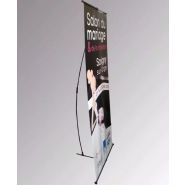 L Banner Eco - Totem pliable 60x160 cm - Stand économique avec visuel inclus et sac de transport_1