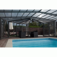 Abri piscine haut Rotonde - inox modulable avec ouverture complète et tenue neige & vent exceptionnelle_1