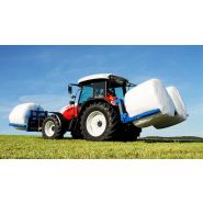 Système de transport hydraulique réglable pour balles rondes