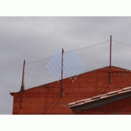 Filet garde-corps fil 4.75mm - maille 100mm - nylon - conforme NF EN 1263-1 Classe A2_1