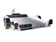 Plateau 1 essieu abaissable HUMBAUR - 250 x 155 x H15 cm - PTAC : 750 Kg - Référence - 40665L_1