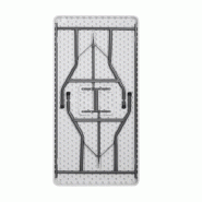 Table pliante rectangle HDPE Nimes 152x76x74 -_1
