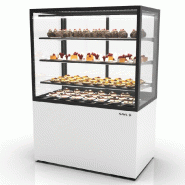 Vitrine réfrigérée INTEGRA sur base - 1000 mm - 4 niveaux - H1400 mm - IN100/80-140 | Sayl Barcelona - Accès arrière, 815 mm, 1400_1