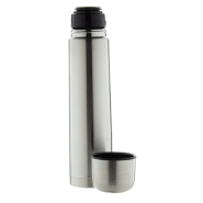 Thermos isotherme - bouteille double paroi en acier inoxydable 1000 ml - couleur argenté_1