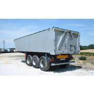 Benne TP aluminium lisse Socari - Volume 23 m3 à 30 m3 - Châssis et carrosserie performants_1