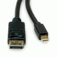 ROLINE Câble Mini DisplayPort v1.4, mDP M - DP M, noir, 2 m_1
