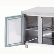 Tour pâtissier réfrigéré 2 portes et plan en inox - P800 mm | L2g - PA2100TN_1