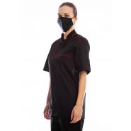 Veste de cuisine mixte - modèle Opio - col mao - personnalisable - Made in France_1