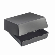 Boîte burger PP réemployable LOOP 16,9x17,1x7,6cm anthracite mat - par 60_1