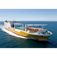 CBW 2800-40 Grues de bord - Liebherr - relevage de flèche par vérin hydraulique, vue dégagée et faible hauteur_1