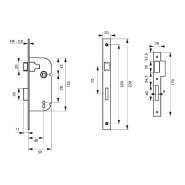 SERRURE ENCASTRABLE POUR PORTE D'INTÉRIEUR NF Z/BC 1CLÉ_1