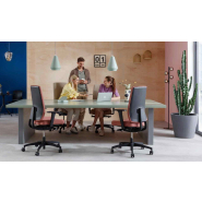 Fauteuil ergonomique de bureau design - écologique et durable - assise rembourrée confortable - INDEED_1