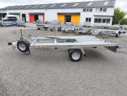 Remorque porte mini voiture Roadster Auto - PTAC 1300 kg - 1 essieu freinée basculante - Référence 39350_1
