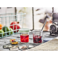 12 Bocaux en verre Weck® Droits 160 ml - couvercles en verre et joints inclus (clips non inclus) - WN000035_1