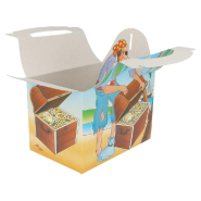 Boîte menu enfant carton Pirate 17x16x10cm - par 300_1