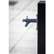 Fontaine Atlas Double UM511-2M - Corps carré en acier avec traitement anticorrosion_1