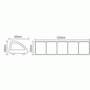 Kit réfrigéré à poser 103 L Portes coulissantes L.1754mm mm AFI Collin-Lucy_1