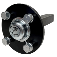 22x11.00-8 Kit remorque ATV Quad Knobby, roues 6ply, essieux, attelage capacité 612kgs_1