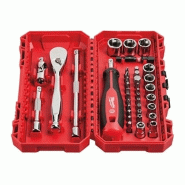 Coffret cliquet, douilles et embouts 1/4