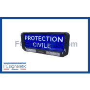 Panneau pare-soleil avec feux flash bleu (PROTECTION CIVILE) Visormate 911 SIGNAL 051901B-PC Panneau pare-soleil avec feux flash bleu (PROTECTION CIVILE) Visormate 911 SIGNAL 051901B-PC