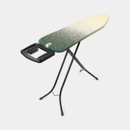 Table à repasser taille B -124 x 38 cm, pour fer vapeur - New Dawn, Coton équitable avec repose-fer pour gauchers ou droitiers_1