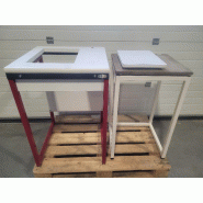 Table de pesée anti vibration pour balance 60x60cm ht 90cm KIT-LAB_1