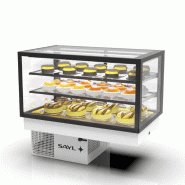 Vitrine réfrigérée INTEGRA Drop-In - 3 niveaux - 1000 mm - H515 mm | Sayl Barcelona_1