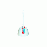 Combine brosse wc blanc complet haccp (brosse boule+pot) (360) haut.370mm diam.145mm_1