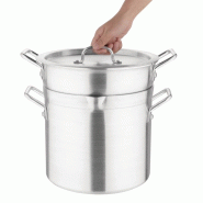 Marmite bain marie aluminium 10L | Vogue - K645_1