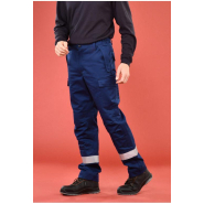 Pantalon multirisques ATEX Plus réf. 606*ATX - bandes rétroréfléchissantes ignifuges - genouillères certifiées EN 14404_1