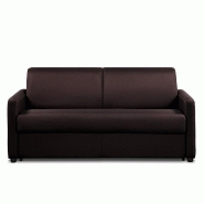 Canapé convertible Day Express - mono assise - matelas 14 cm polyuréthane haute résilience - marron chocolat - fabrication italienne_1