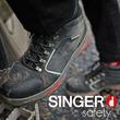 Chaussures de sécurité hautes en cuir nubuck - S3 HRO SRC - Rouge et noir_1