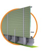 H2-W2 3 ondes - glissière de sécurité Marcegaglia Buildtech - barrières intégrées insonorisantes sur remblai_1