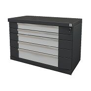 Armoire d'atelier double avec 4 à 7 tiroirs - structure robuste en acier et plateau anti-rayures_1