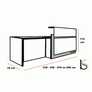 Banque d'accueil Avant avec accès PMR - Ofitres - 238, Droite, Non_1