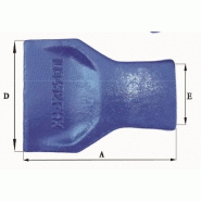 Dents de godet adaptables Feurst 1U 3452 FHX - poids 16kg - dimensions précises en mm_1