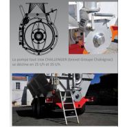 Remorque en inox ou acier avec pompe pour vidange rapide