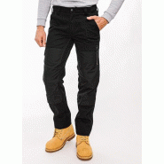 Pantalon artisan stretch en polycoton - 42 - polyester recyclé et coton biologique - renforts Cordura® - FOREST_1