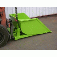 Pelle chargeuse basculement hydraulique - montage direct sur fourches - capacité 0.25 à 4 m³ - Goubard_1