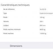 S45 Teeth Godet d'Excavation - Rototilt - 500L - Haute capacité pour conditions difficiles_1