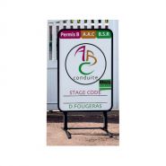 Stop trottoirs - Sigma classique sur ressorts - personnalisable, structure aluminium noir_1