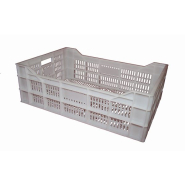 Bac à viande gerbable - stockage, congélation et surgélation - capacité 35 L (600x400x200 mm) - piliers renforcés_1