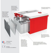 Batterie solaire UNITECK 150Ah GEL plomb/carbone 12V - Haute performance et longue durée de vie_1